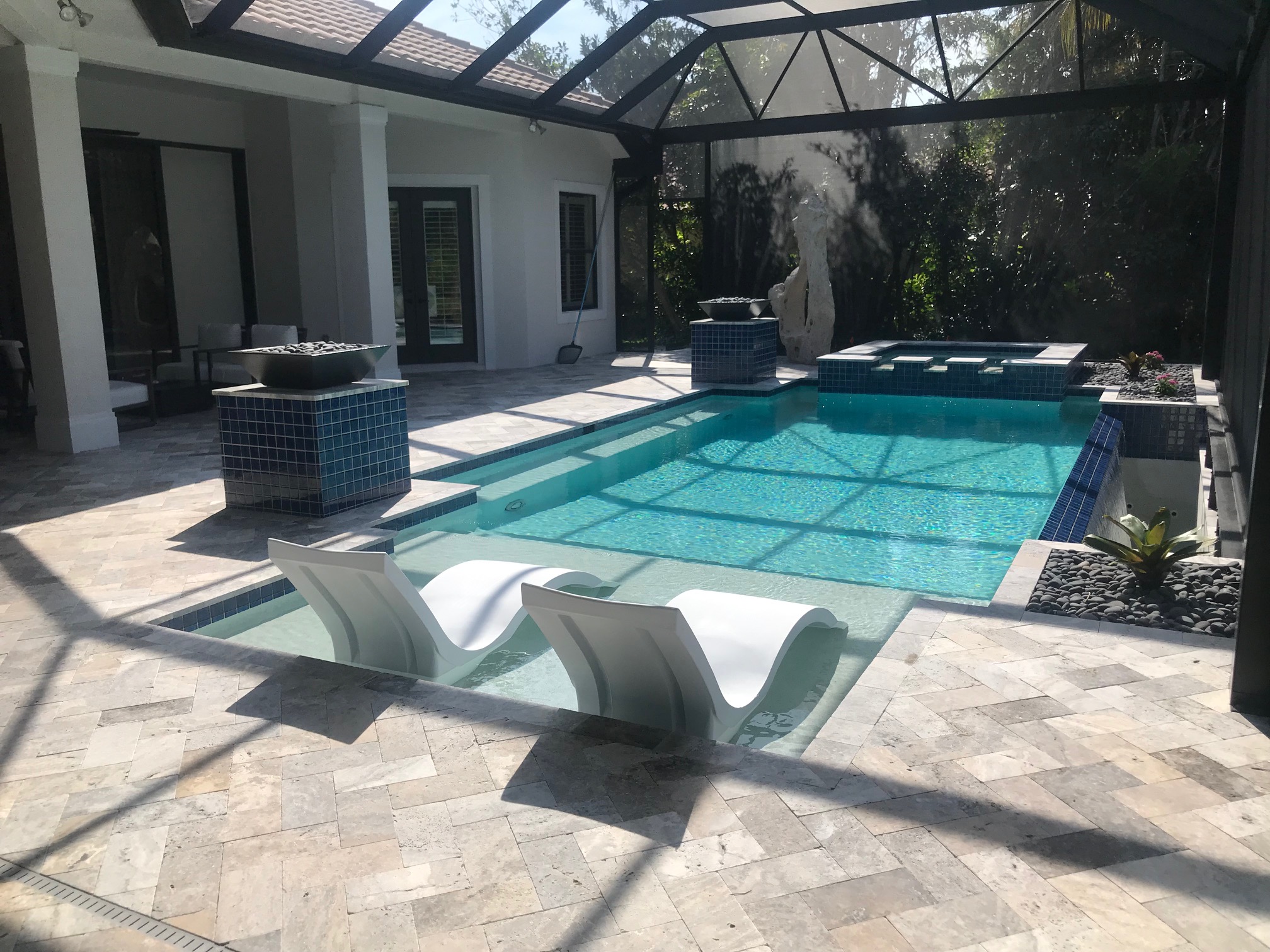 Lanai Re-Screens and Painting 1 Pavers Sealed