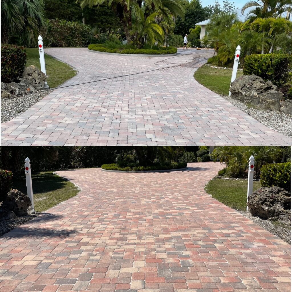 Paver Sealing 4 Paver Sealing before and after 2